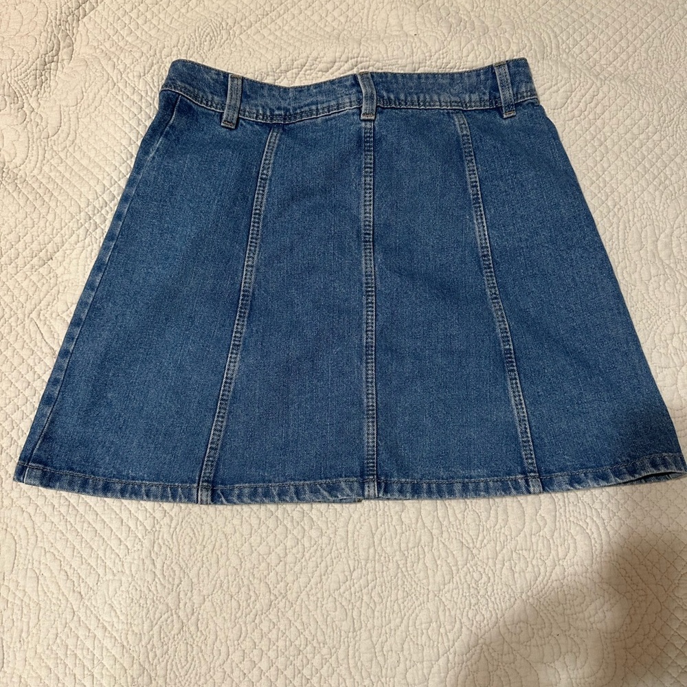 Divided jeans skirt with front buttons - Picture 4 of 4